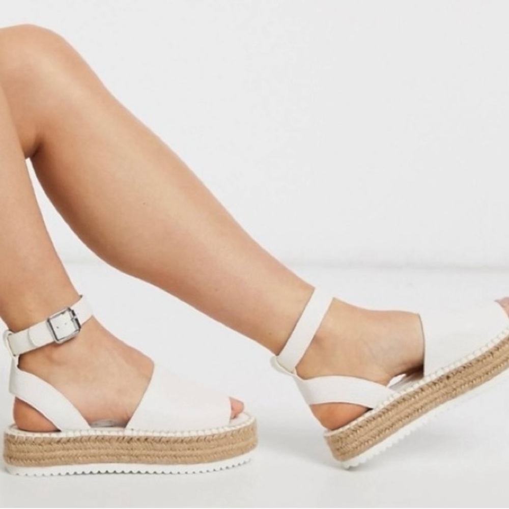 ASOS White Espadrille Sandals
